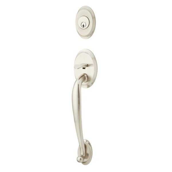 Satin Nickel Handleset 4410EBUS15, EMTEK, Mfr# 4410EBUS15